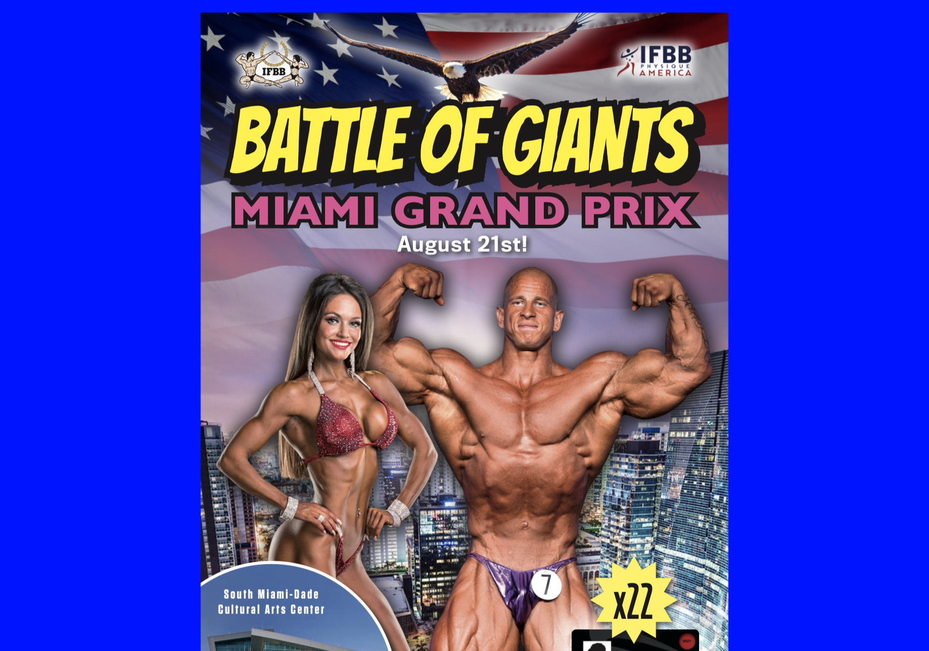 IFBB запрошує атлетів взяти участь у турнірі  «MIAMI GRAND PRIX «THE BATTLE OF GIANTS»