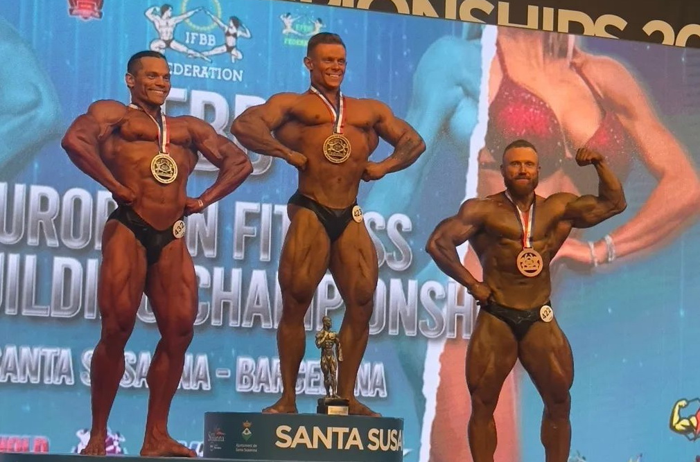 ДМИТРО ГРАБАРЧУК – БРОНЗОВИЙ ПРИЗЕР ЧЕМПІОНАТУ ЄВРОПИ У БОДІБІЛДИНГУ СЕРЕД ЧОЛОВІКІВ ДО 95 КГ!