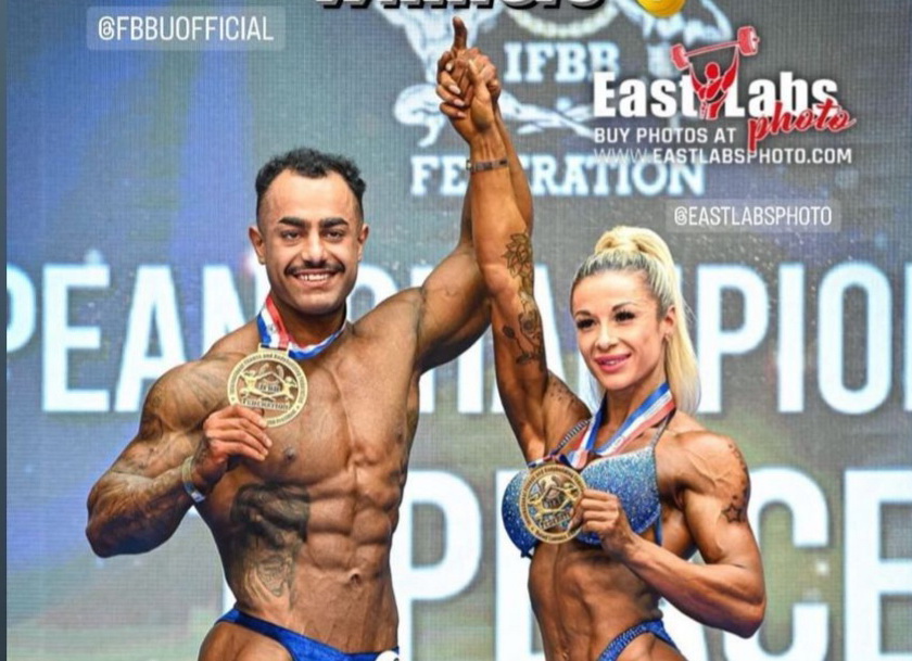 КАТЕРИНА БОРТНИЧУК ТА РОМАН ГУБРІЙ - ЧЕМПІОНИ ЄВРОПИ З БОДІБІЛДИНГУ СЕРЕД ЗМІШАНИХ ПАР!