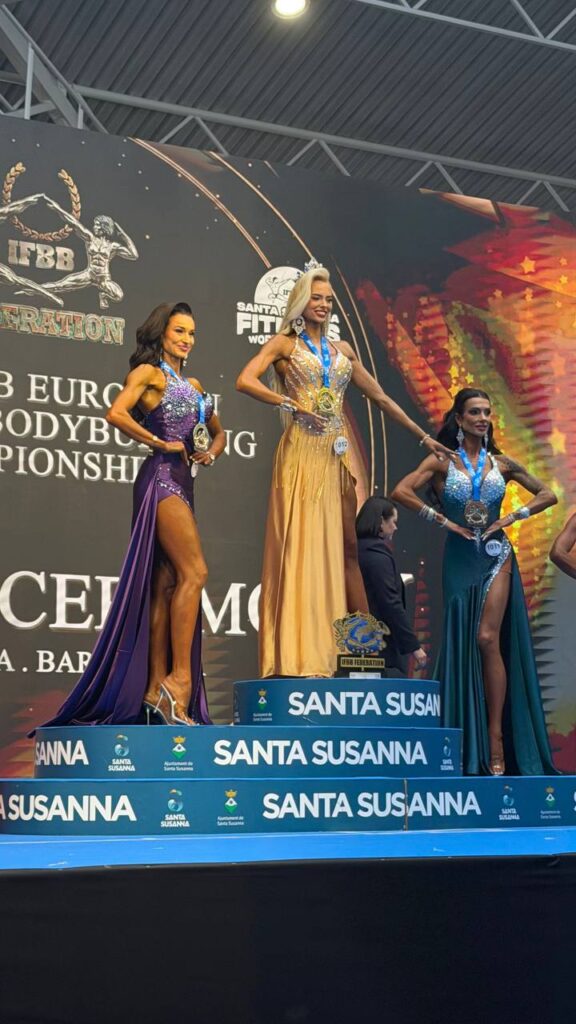 СВІТЛАНА РЯБЧУК – СРІБНА ПРИЗЕРКА ЧЕМПІОНАТУ ЄВРОПИ У ФІТ-МОДЕЛЬ ДО 172 СМ!
