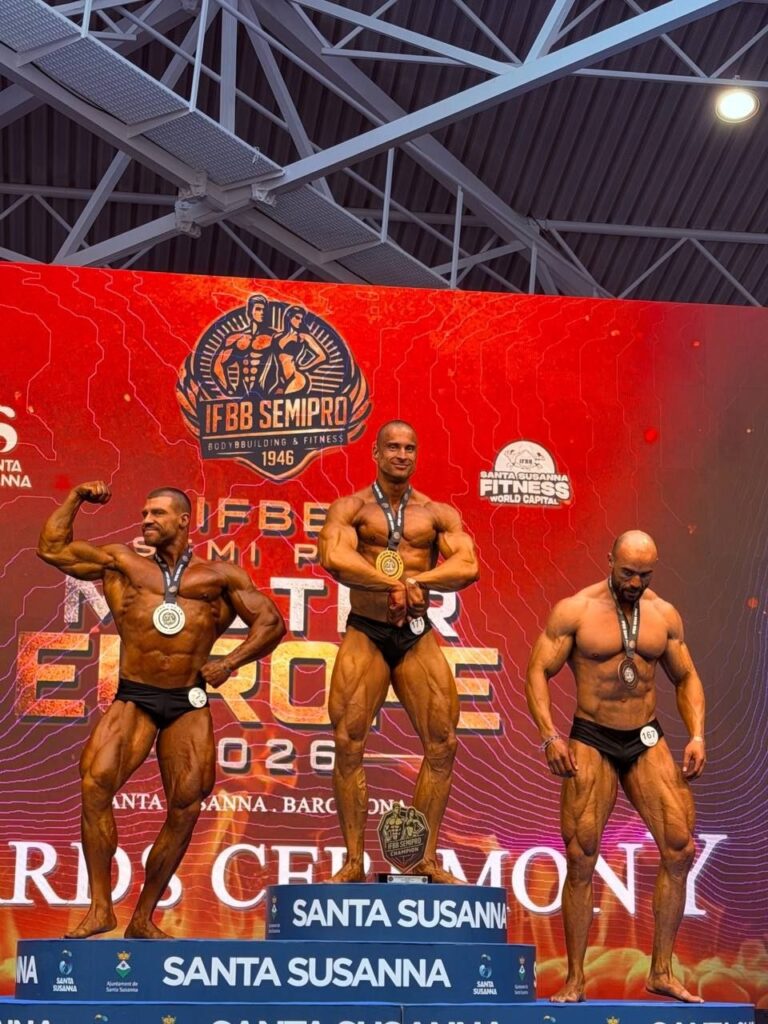 ОЛЕКСІЙ СРІБНИЙ – СРІБНИЙ ПРИЗЕР «2026 IFBB PRO MR. EUROPE» У МЕНС КЛАСИК ФІЗИК +180 СМ! АРТЕМ КРУГЛЯК У ТОП-6!