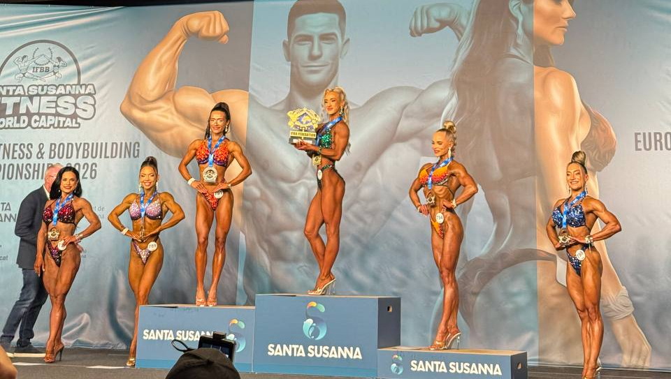 ТЕТЯНА ЗАХАРОВА ПОСІЛА ЧЕТВЕРТЕ МІСЦЕ НА ЧЕМПІОНАТІ ЄВРОПИ У БОДІФІТНЕСІ СЕРЕД ЖІНОК ДО 158 СМ